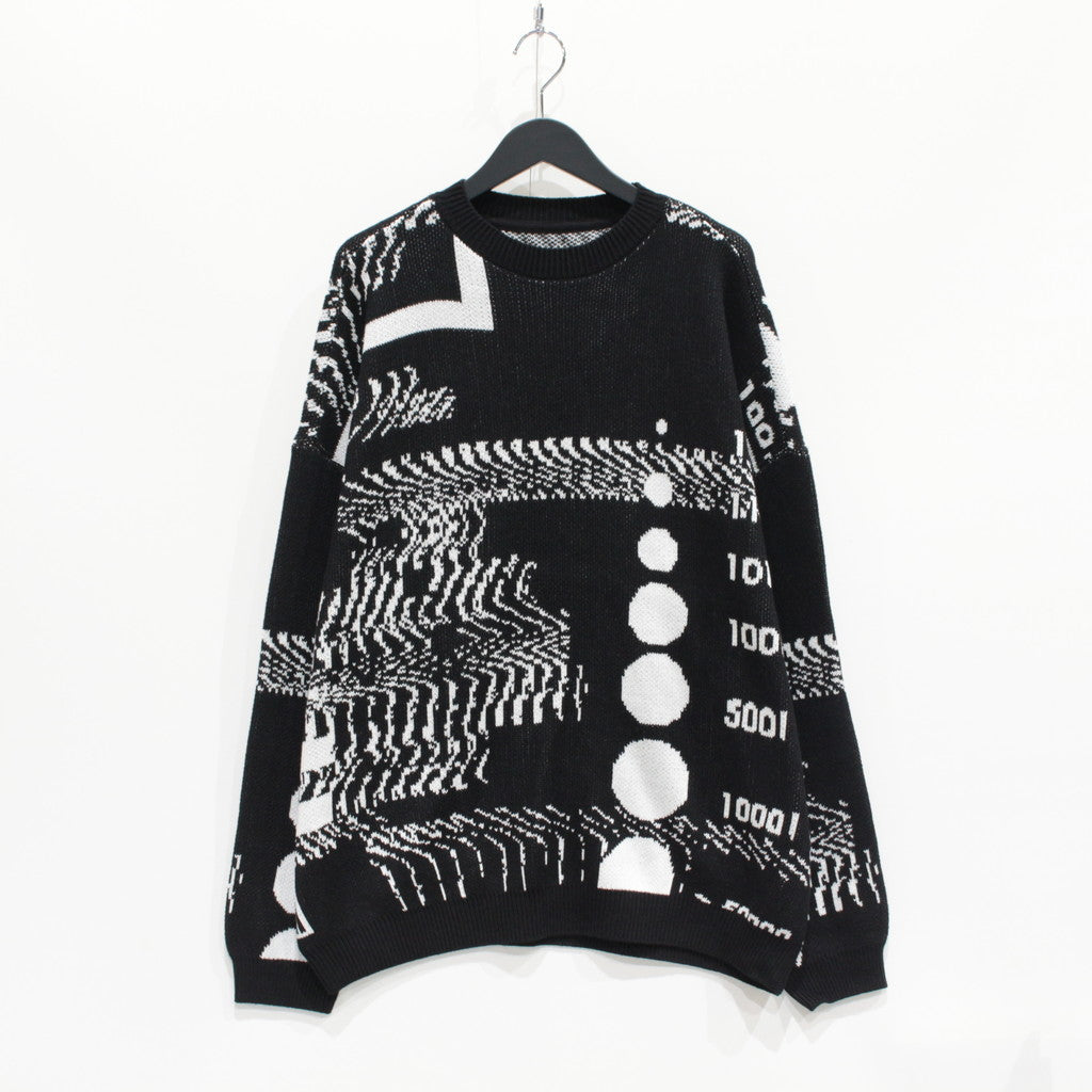 COVID-19 KNIT SWEATER #BLACK [FW23-KN02]