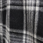 PLAID FLANNEL SWING TOP #BLACK [FW23-JK10]