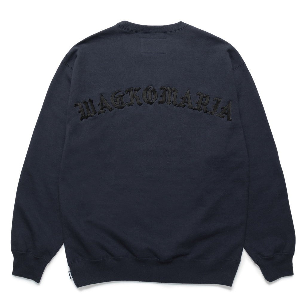 HEAVY WEIGHT CREW NECK SWEAT SHIRT -TYPE 2- #NAVY [24SS-WMC-SS07]