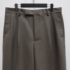 DOUBLE PLEATED TROUSERS #GRAY [23FW-WMP-TR06]