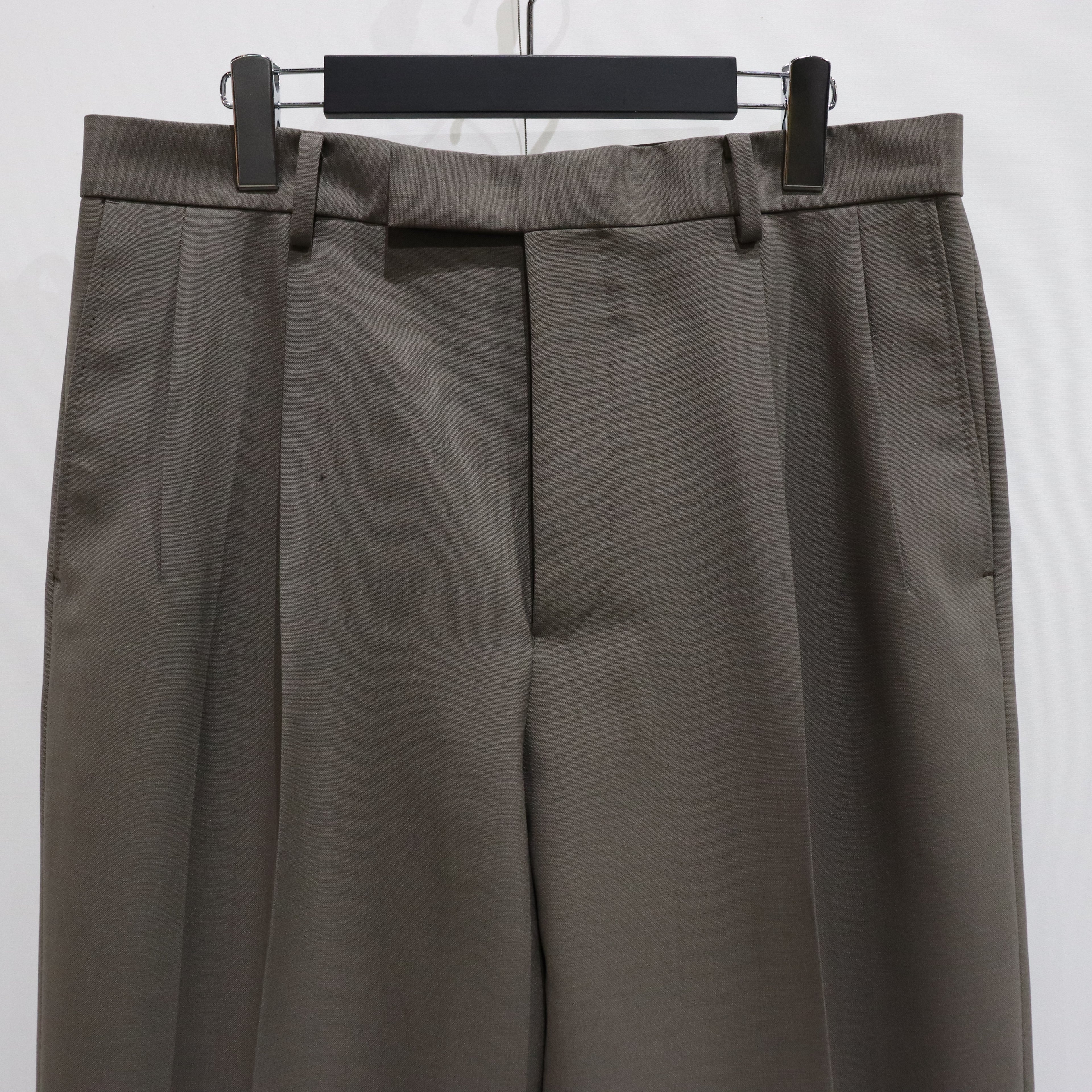 DOUBLE PLEATED TROUSERS #GRAY [23FW-WMP-TR06]