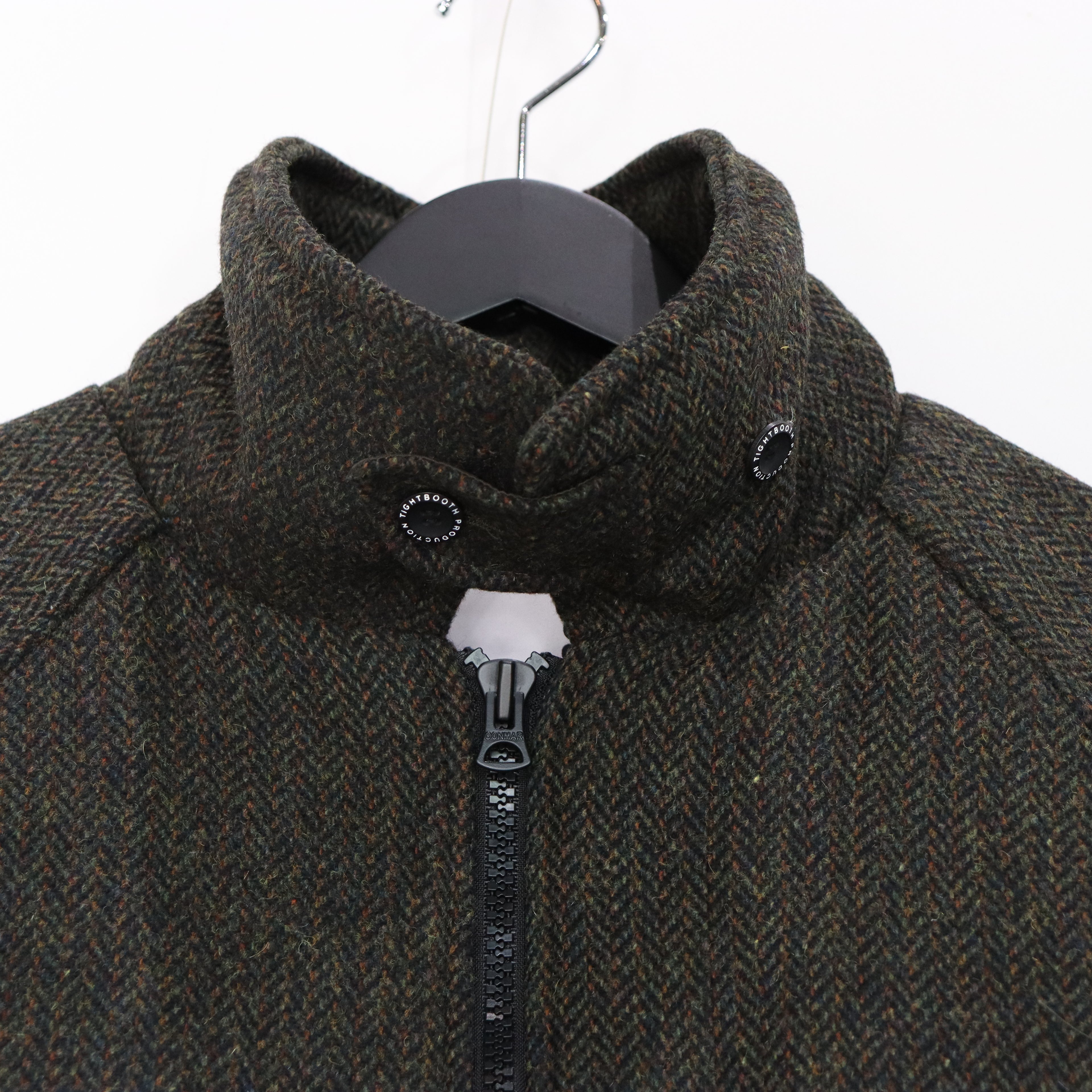 TWEED PUFFY JKT #OLIVE [FW23-JK03]