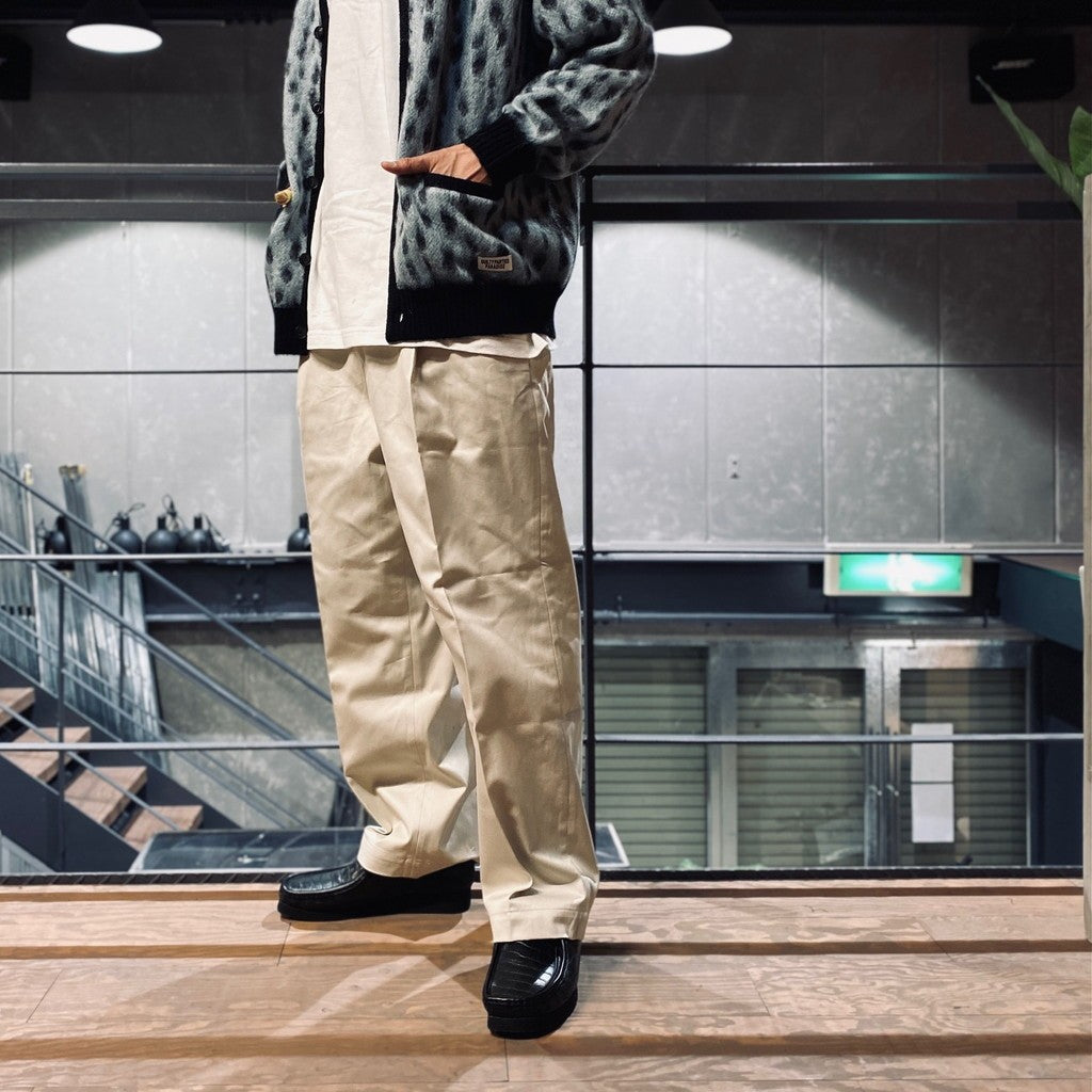 雙褶卡其褲#白色 [24SS-WMP-PT10]