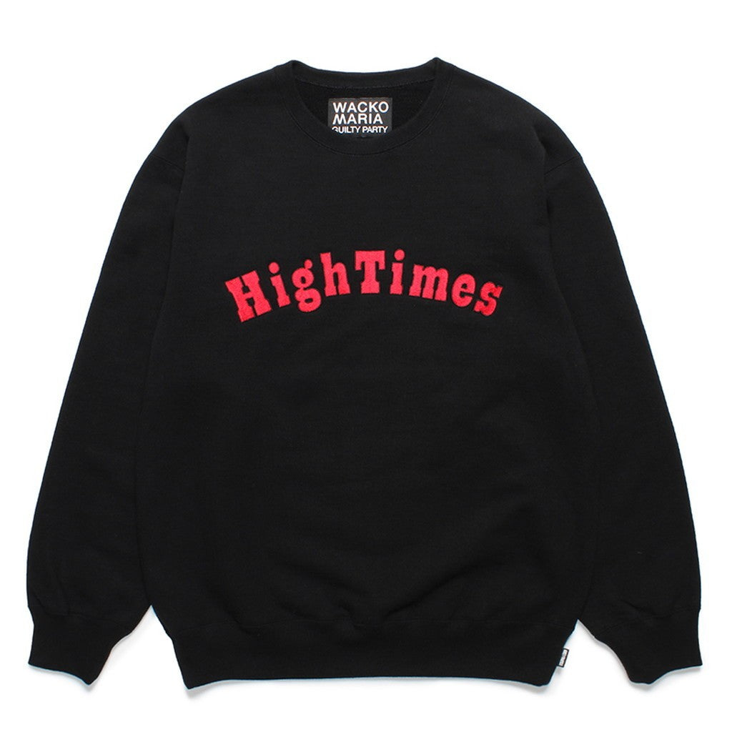 HIGHTIMES | 厚重圓領運動衫 #黑色 [HIGHTIMES-WM-SS12]