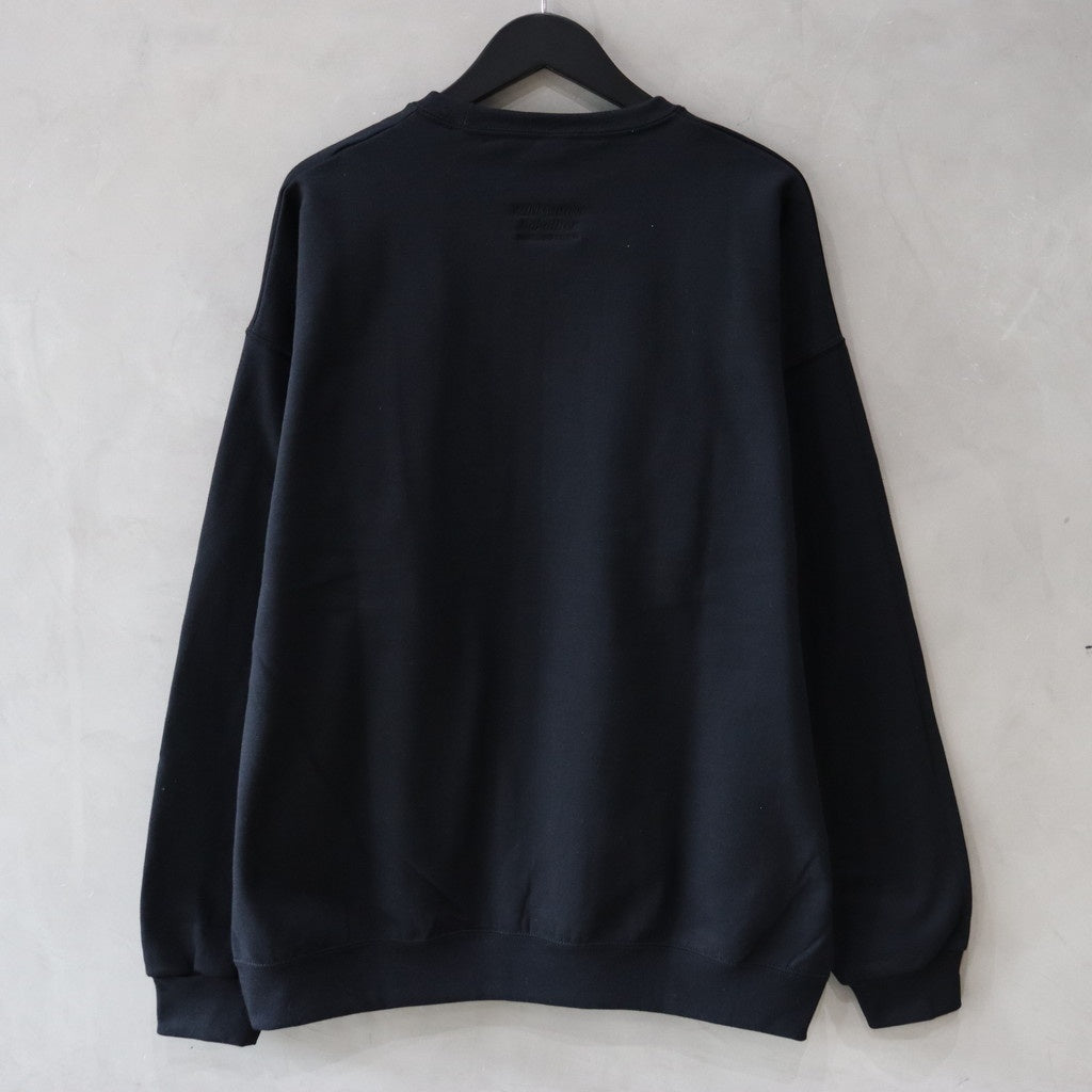 CREW NECK SWEAT SHIRT -TYPE 2- #BLACK [24SS-WMC-SS02]