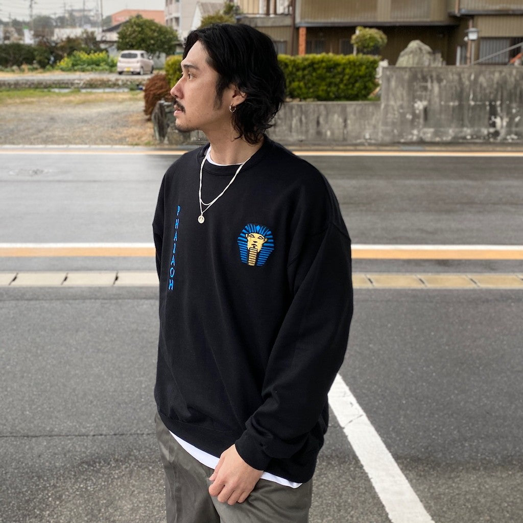 圓領運動衫 - 型號 2- #黑色 [24SS-WMC-SS02]