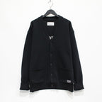 LETTERED CARDIGAN -TYPE 2- #BLACK [23FW-WMK-KN24]