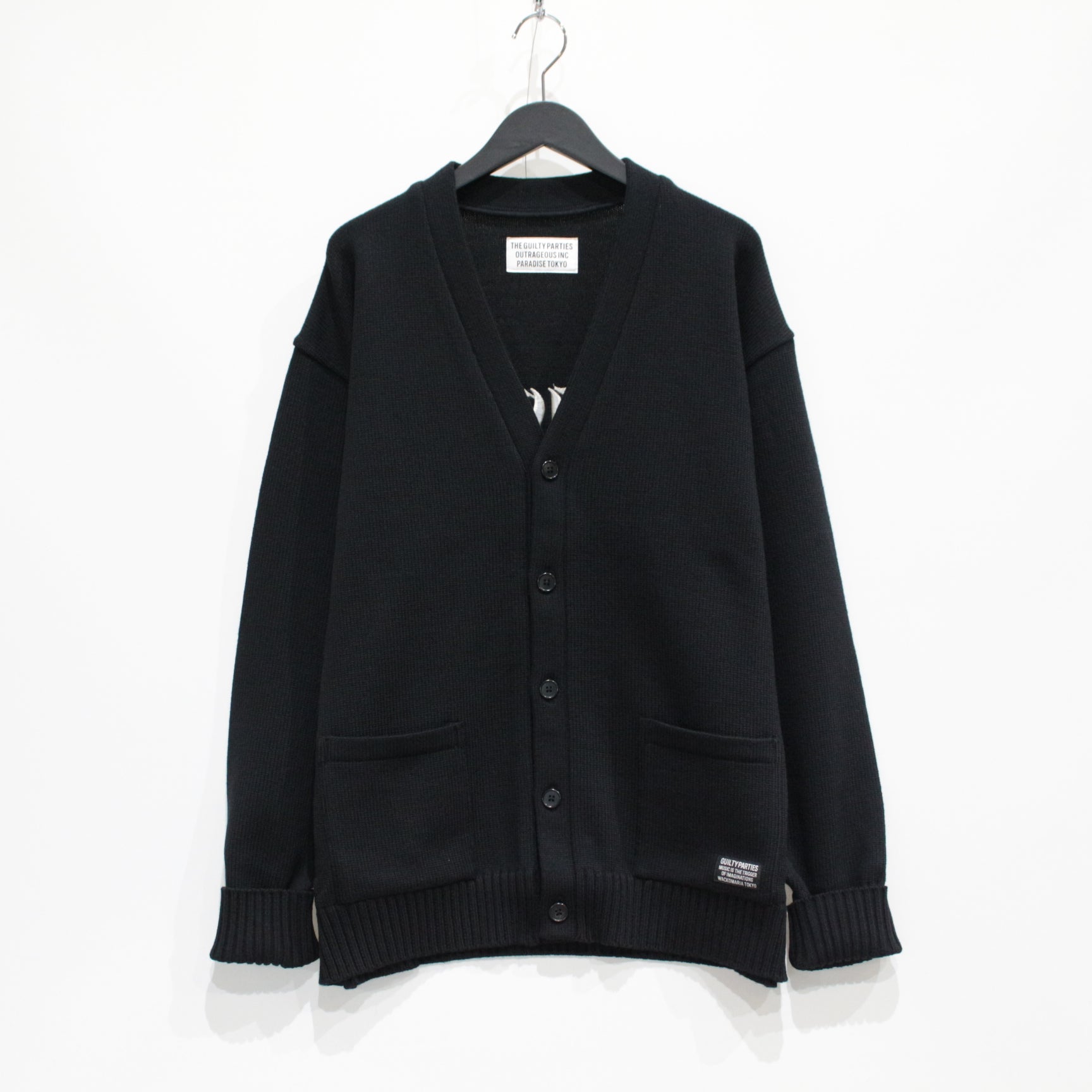 LETTERED CARDIGAN -TYPE 2- #BLACK [23FW-WMK-KN24]