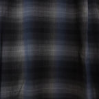 OMBRE CHECK OPEN COLLAR SHIRT L/S -TYPE 2- #NAVY [23FW-WMS-OC02]