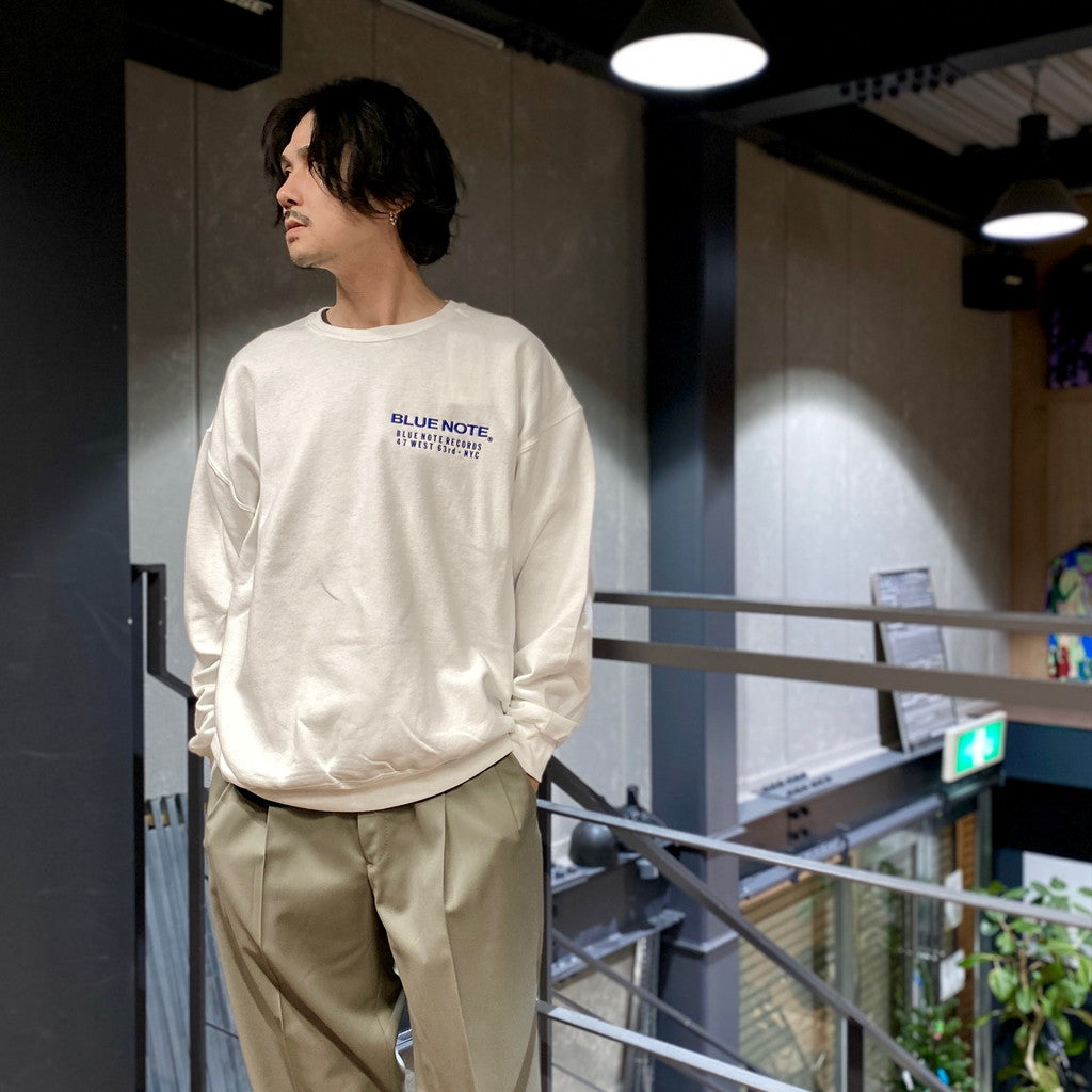 藍色音符 | 圓領運動衫 - 類型 1- #白色 [BLUENOTE-WM-SS05]