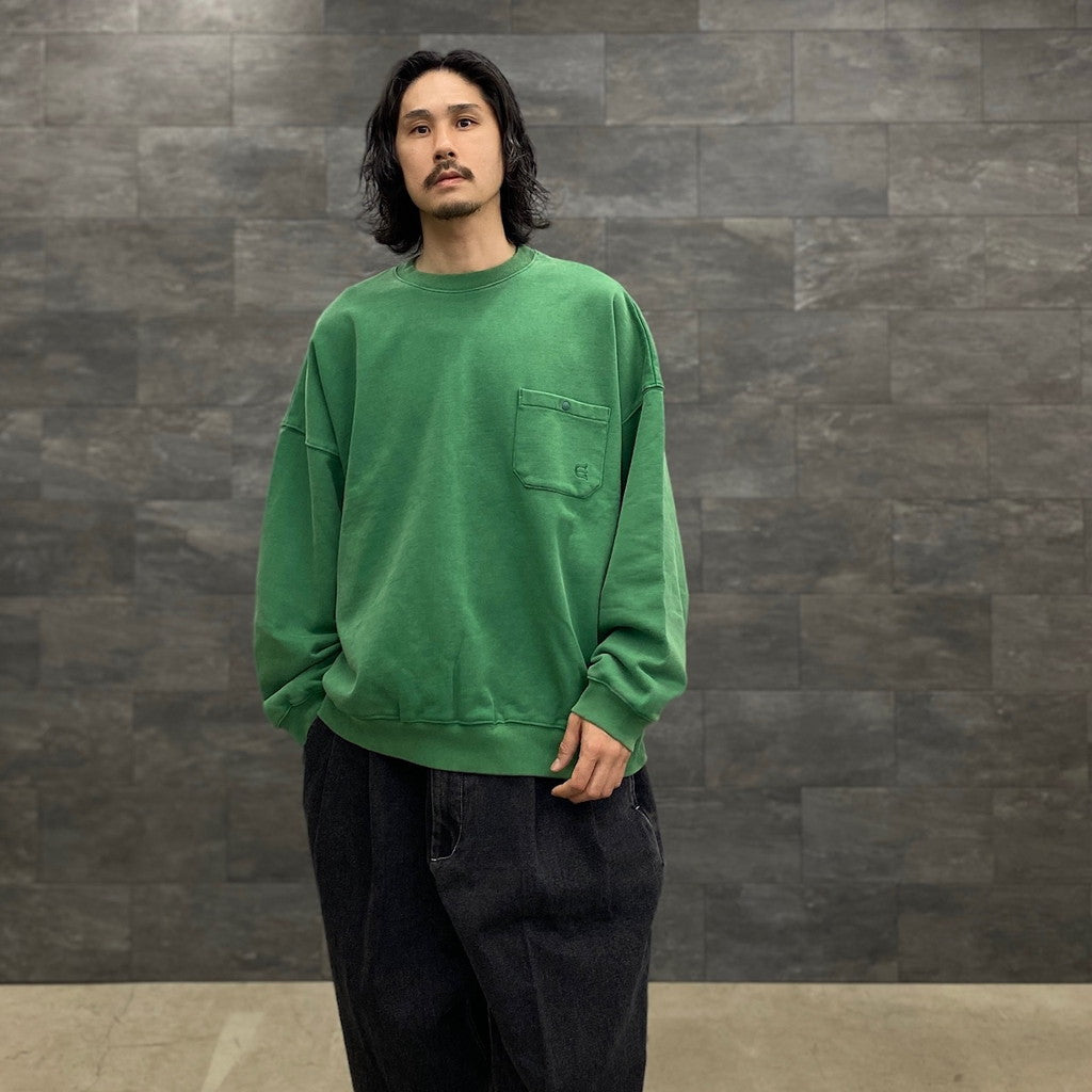 ADULT WASH CREWNECK #GREEN [23SS-SW02-7334]