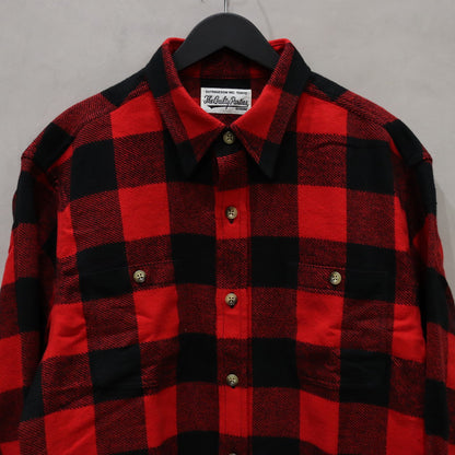 FLANNEL REGULAR COLLAR SHIRT -TYPE 1- #RED [24SSE-WMS-RC01]