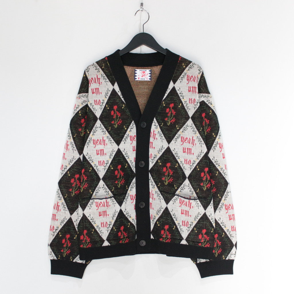 YEAH UM NO 針織開襟衫#黑色 [SC2320-KN07]