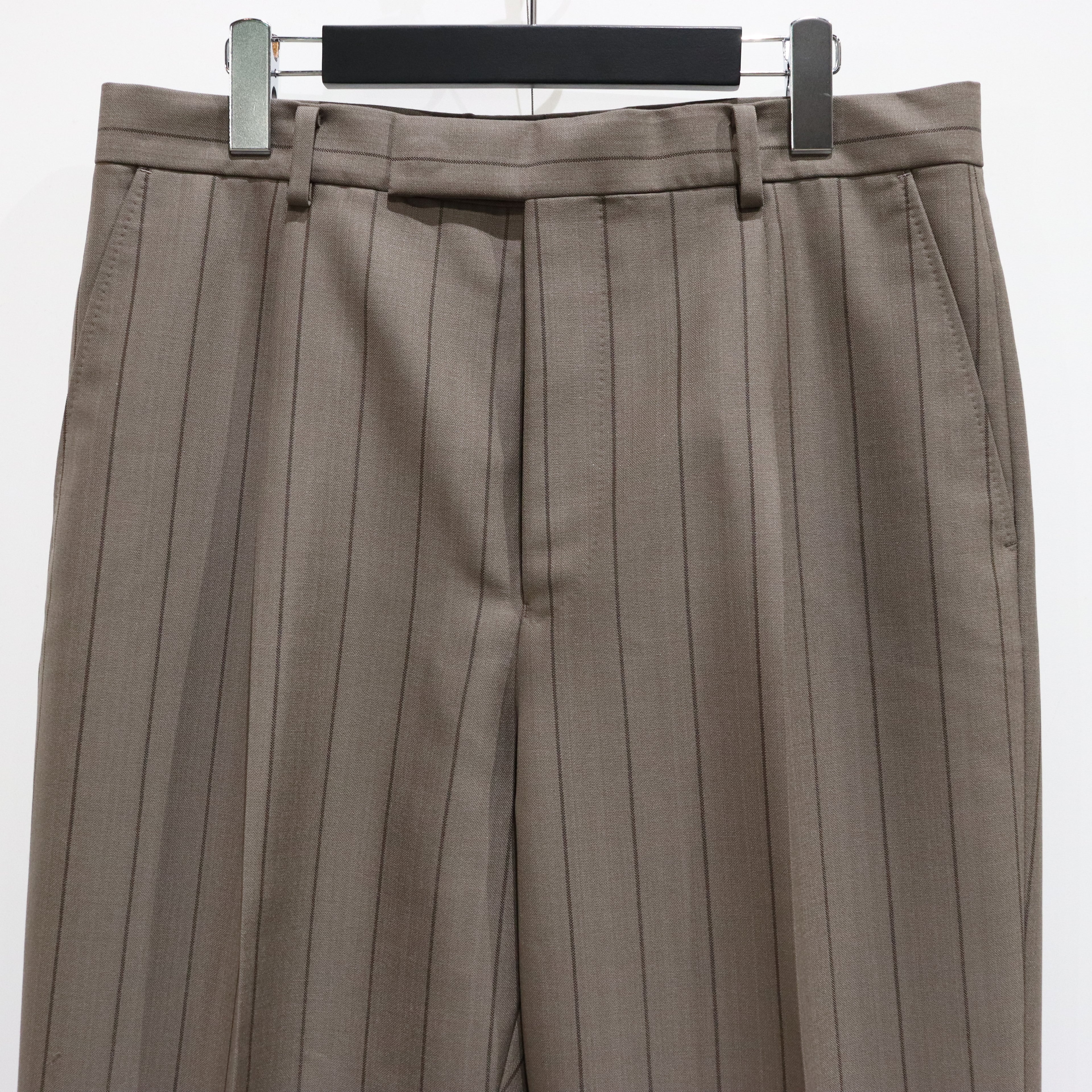 PLEATED TROUSERS -TYPE 2- #GRAY [23FW-WMP-TR23]