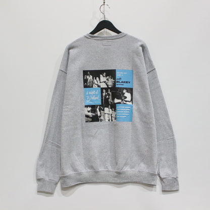 BLUE NOTE | CREW NECK SWEAT SHIRT -TYPE 1- #GRAY [BLUENOTE-WM-SS05]