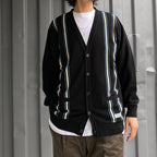 STRIPED CARDIGAN #BLACK [24SS-WMK-KN13]