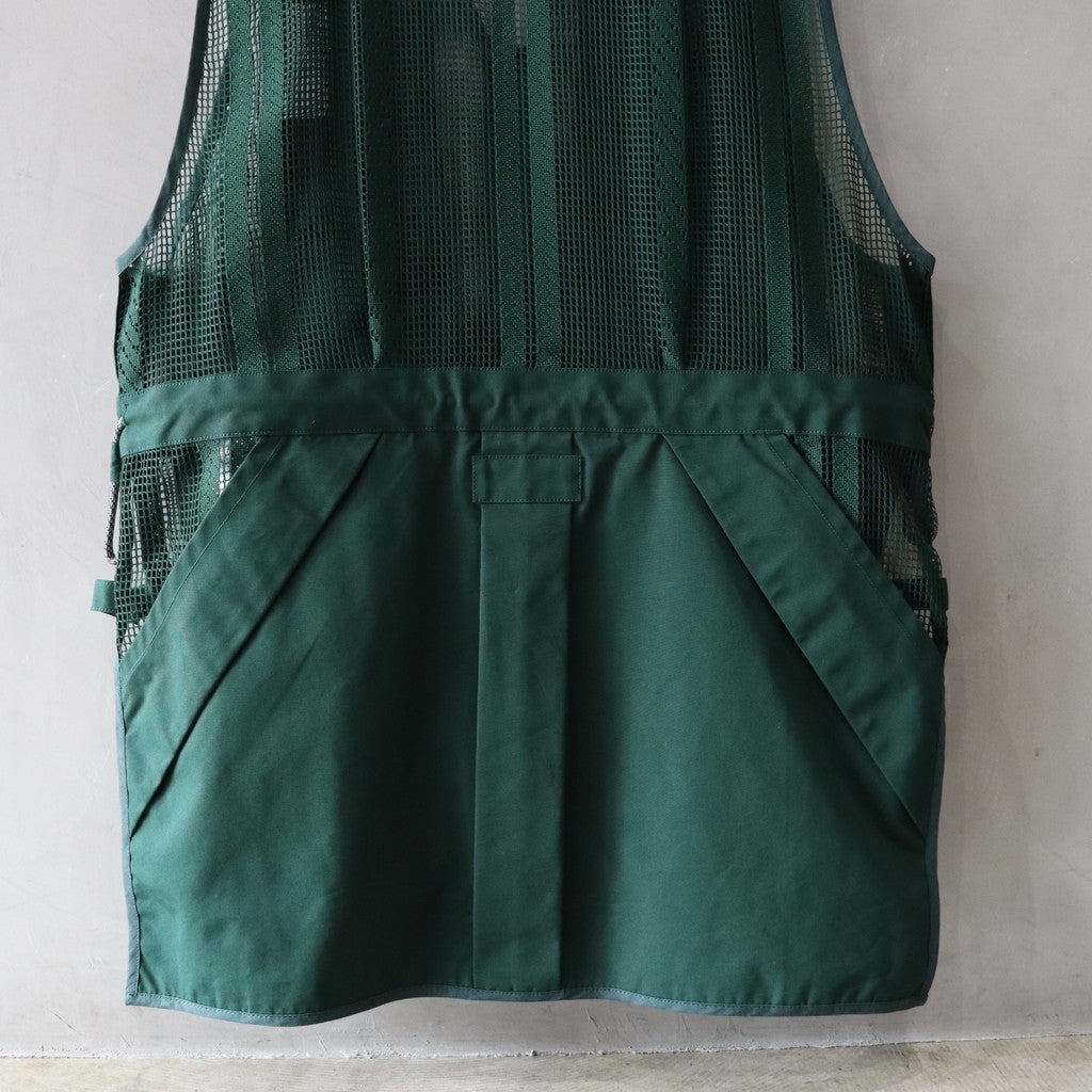 ROPE MESH LONG VEST #GREEN [FSU10241U0001]