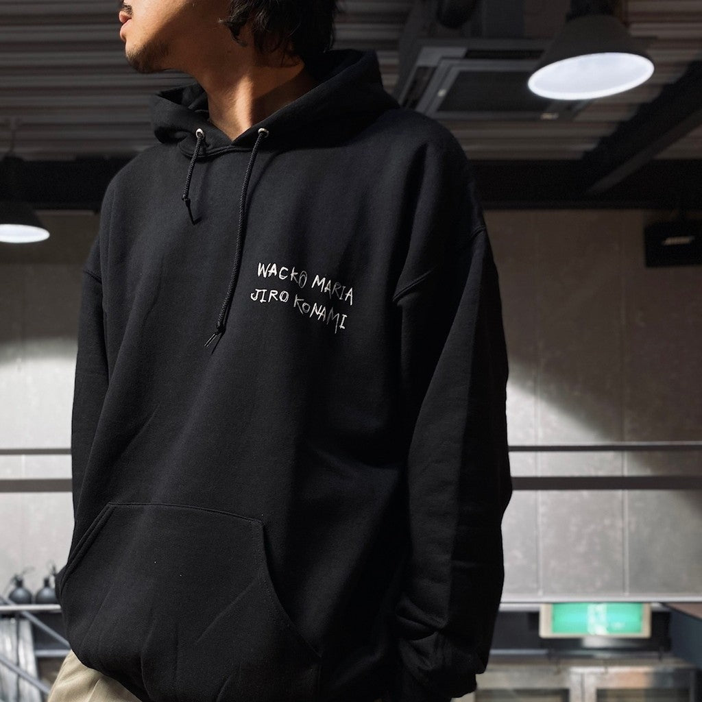 JIRO KONAMI | PULLOVER HOODED SWEAT SHIRT - TYPE 1 - #BLACK [JIROKONAMI-WM-SS05]