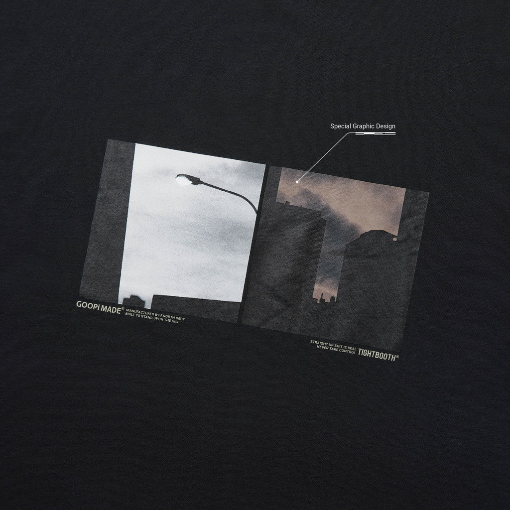 TBPR | 「GMT-01T」 Super Wide Logo Tee #BLACK [GOOPI-23AW-DEC-TBPR-01]