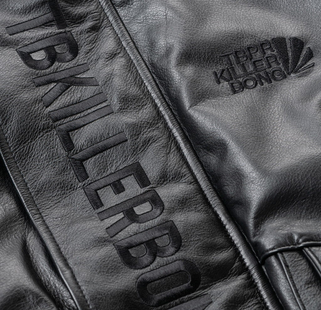 TBKB | SHORT LEATHER MONSTER PARKA #BLACK [FW23-TBKB01]