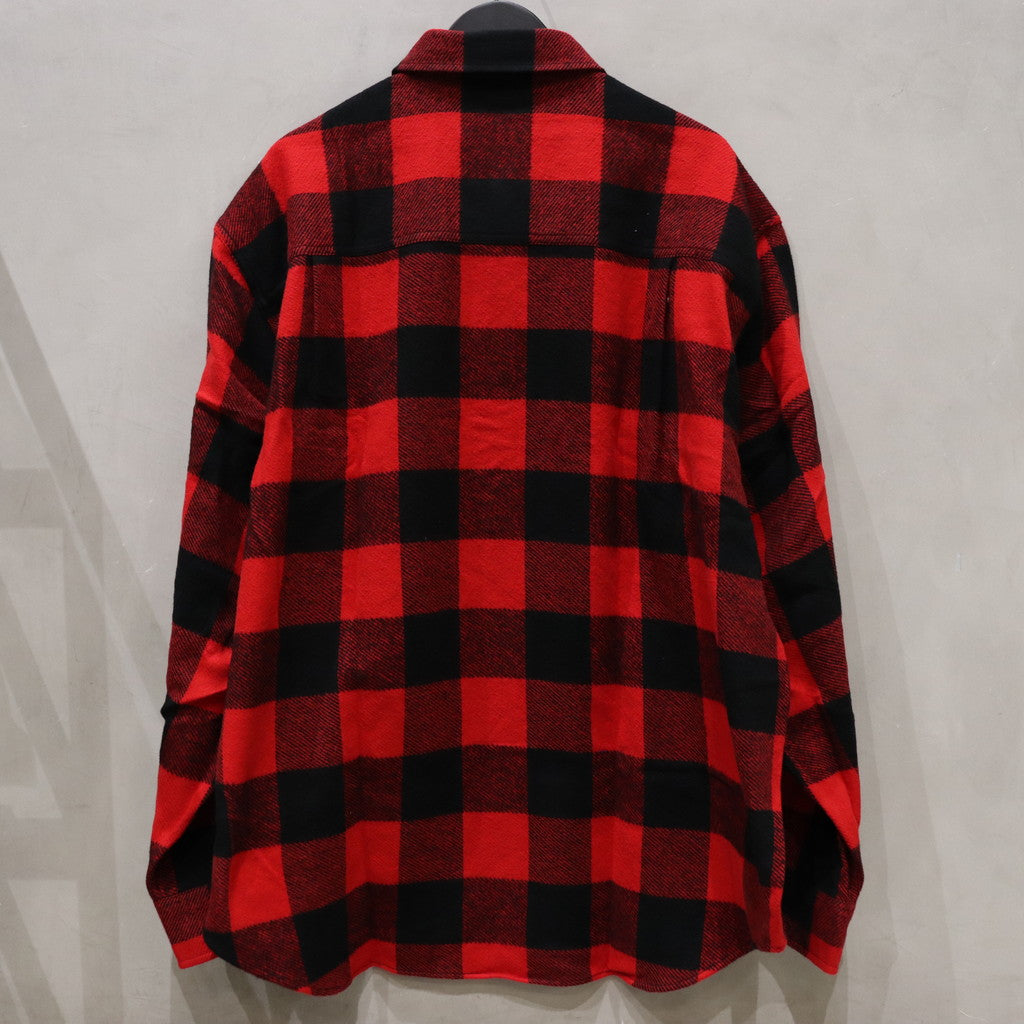 FLANNEL REGULAR COLLAR SHIRT -TYPE 2- #RED [24SSE-WMS-RC02]