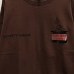 CREW NECK SWEAT SHIRT -TYPE 2- #BROWN [23FW-WMC-SS10]