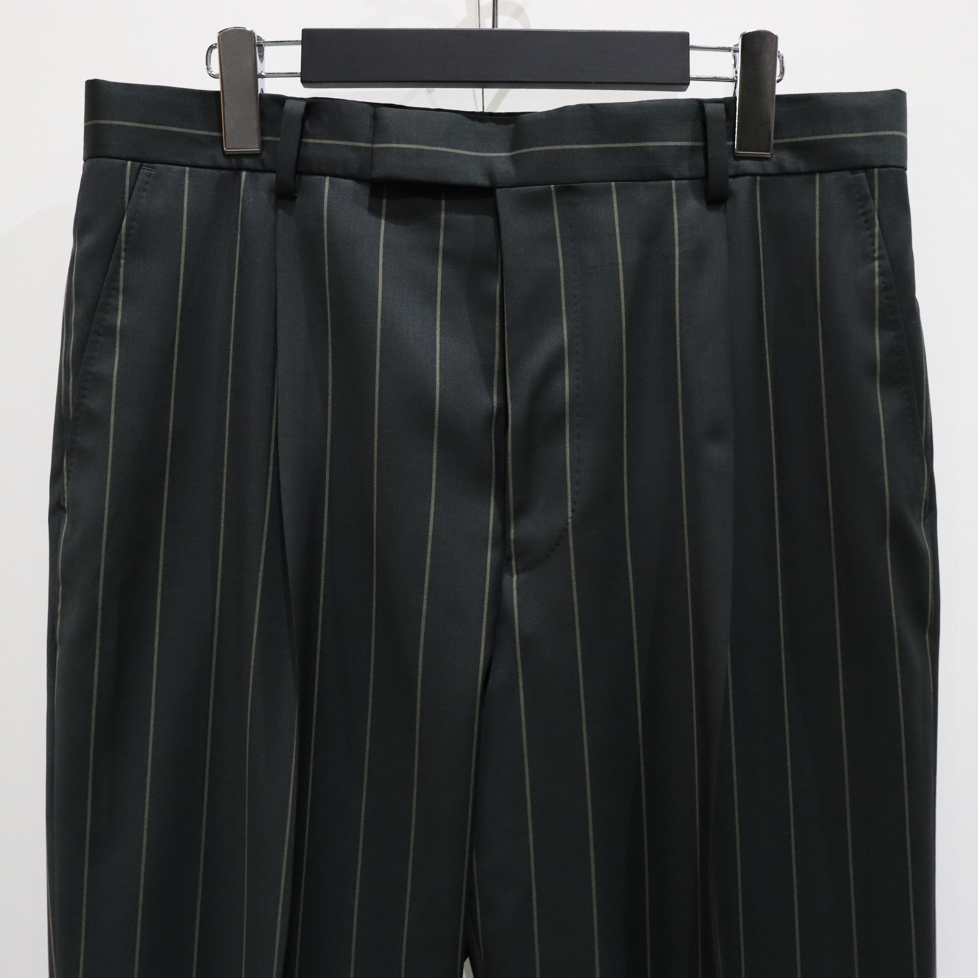 PLEATED TROUSERS -TYPE 2- #D-KHAKI [23FW-WMP-TR26]