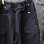 RE-NYLON WIDE CARGO TROUSERS #NAVY [FSU03241U0004]