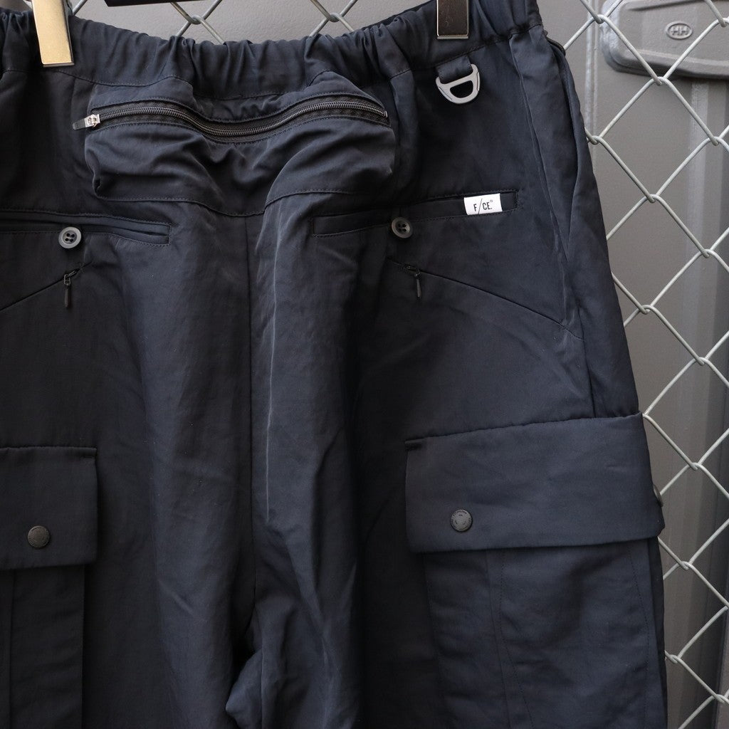 RE-NYLON WIDE CARGO TROUSERS #NAVY [FSU03241U0004]