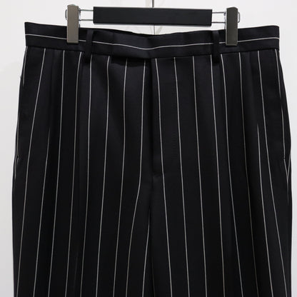 DOUBLE PLEATED TROUSERS #BLACK [23FW-WMP-TR21]