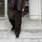 TECH EASY 佩斯利圖案長褲 #棕色 [BP-53024]