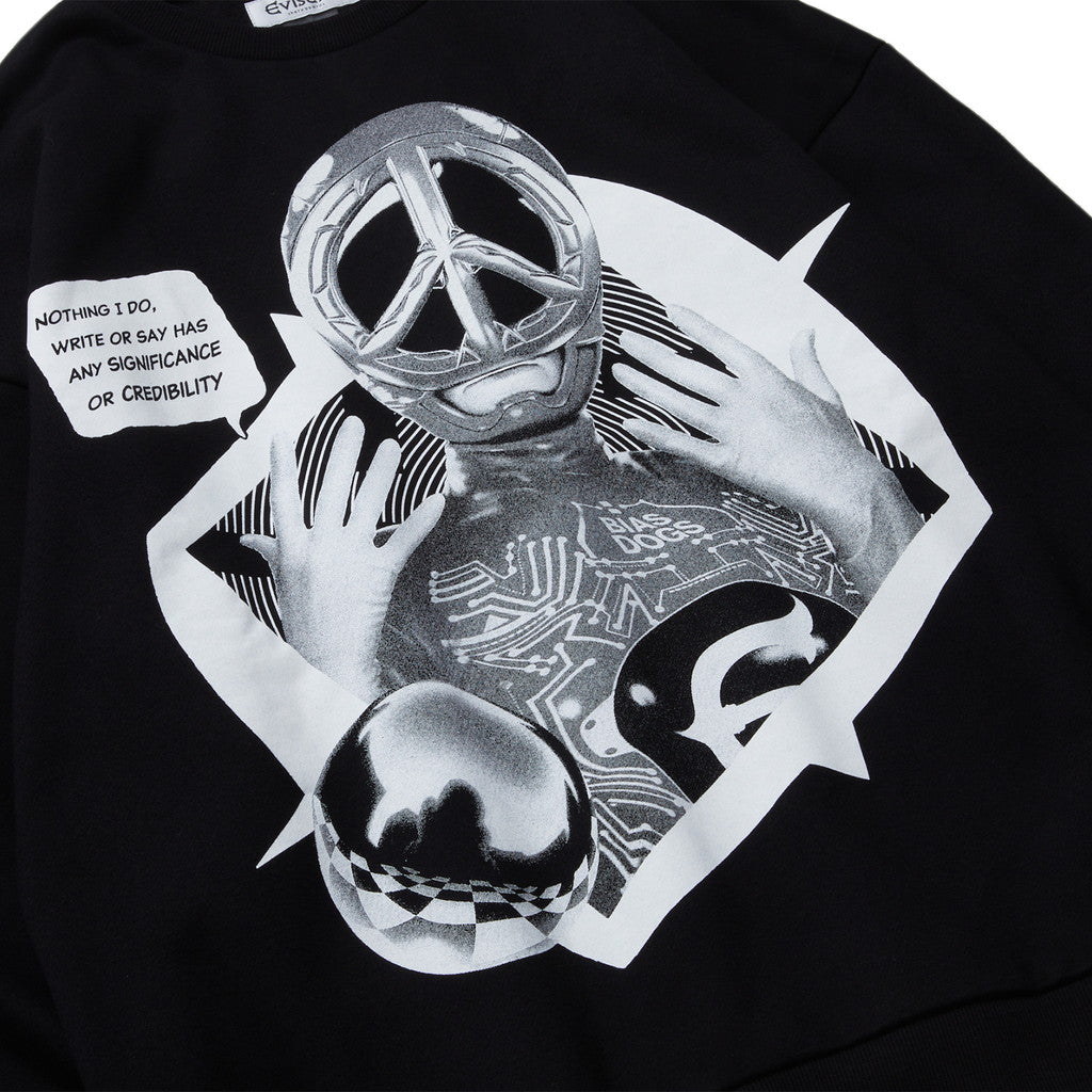 BIAS DOGS | Max Machine CREW SWEAT #BLACK [23FW-BD04]