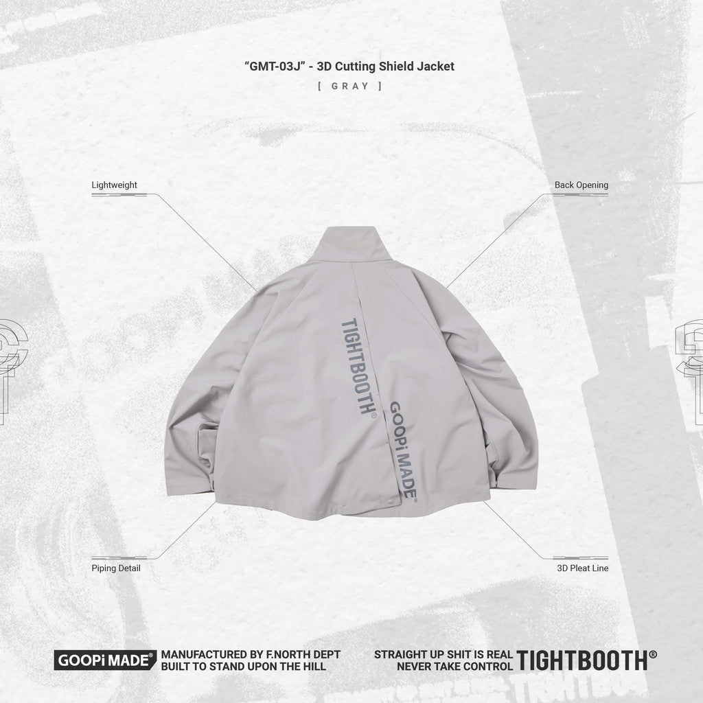 TBPR | "GMT-03J" 3D Cutting Shield Jacket #LIGHT GRAY [GOOPI-23AW-DEC-TBPR-03]