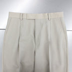 褶襉長褲 - 型號 2- #L-米色 [23SS-WMP-TR05 / 24SSE-WMP-TR02]