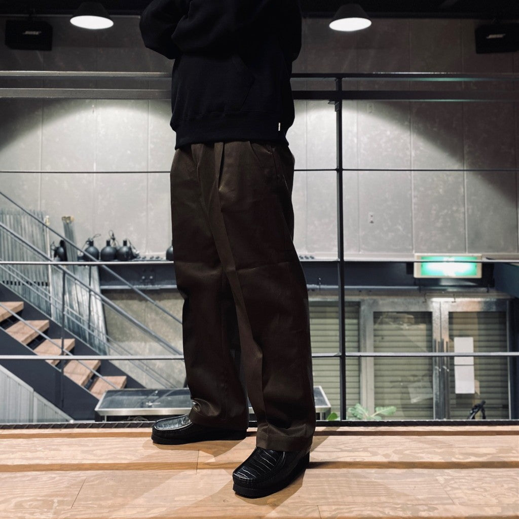 DOUBLE PLEATED CHINO TROUSERS #KHAKI [24SS-WMP-PT10]