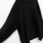 SPLICE KNIT SWEATER #BLACK [FW23-KN01]