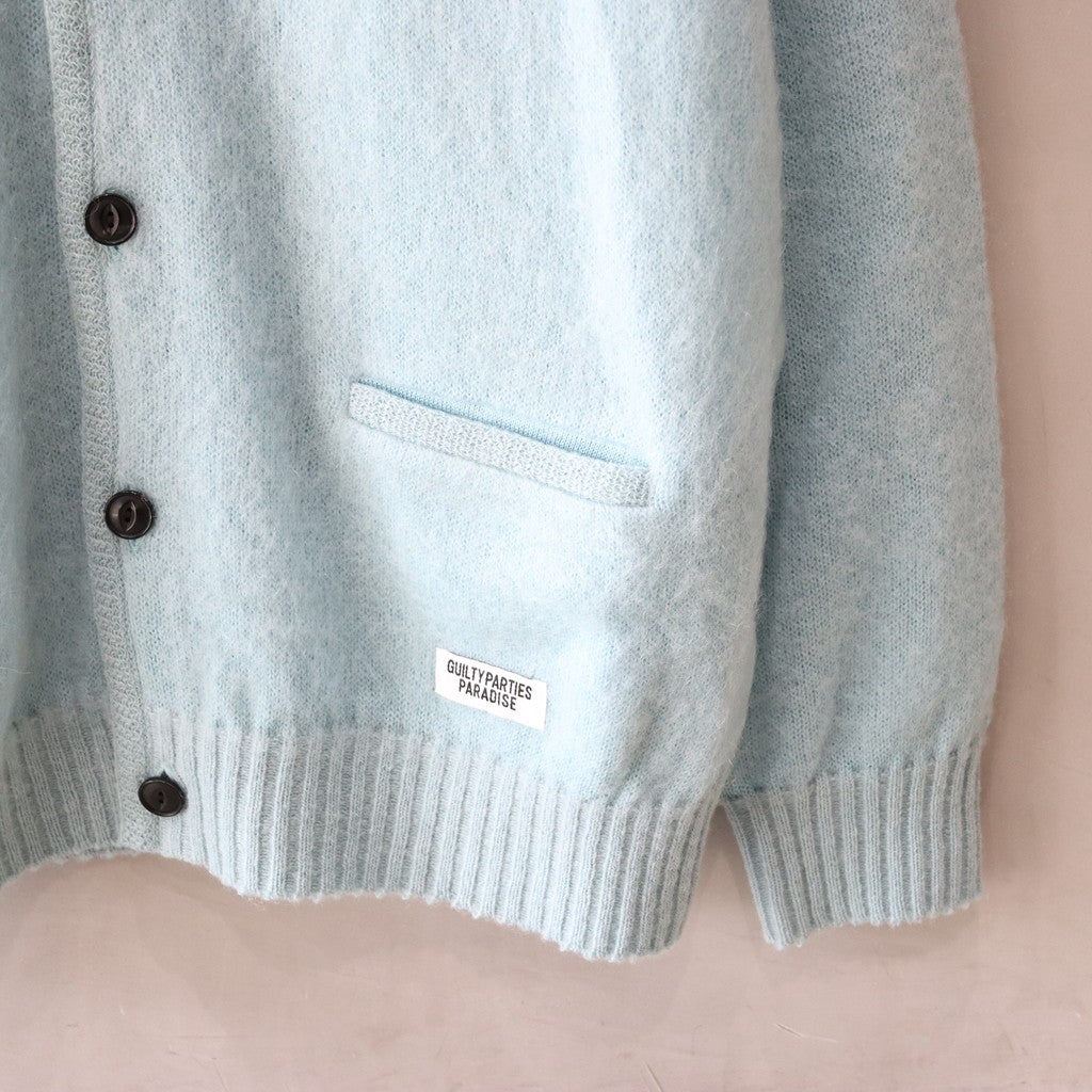 MOHAIR CARDIGAN -TYPE 1- #BLUE [24SS-WMK-KN05]