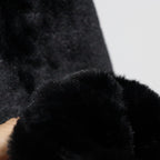 毛皮開襟衫#黑色 [SC2320-CT01]