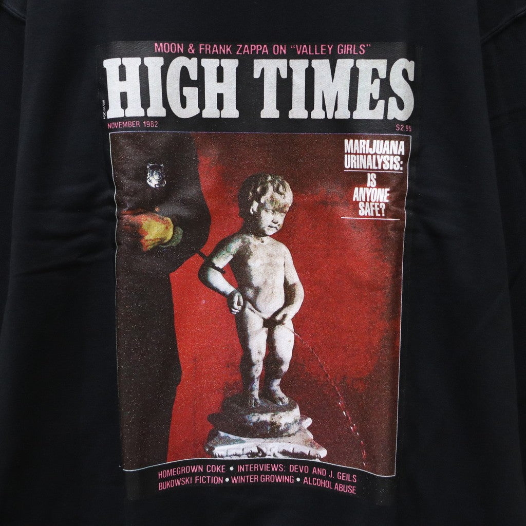 HIGHTIMES | 圓領運動衫 - 類型 1- #黑色 [HIGHTIMES-WM-SS09]