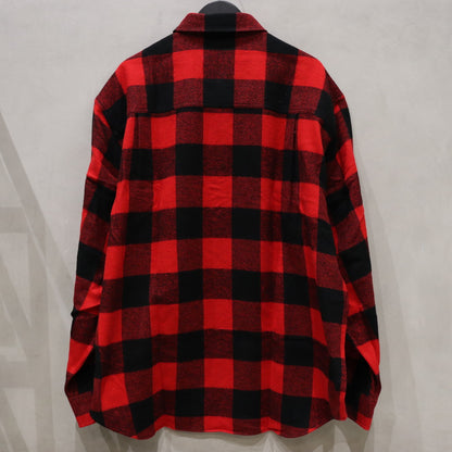 FLANNEL REGULAR COLLAR SHIRT -TYPE 1- #RED [24SSE-WMS-RC01]