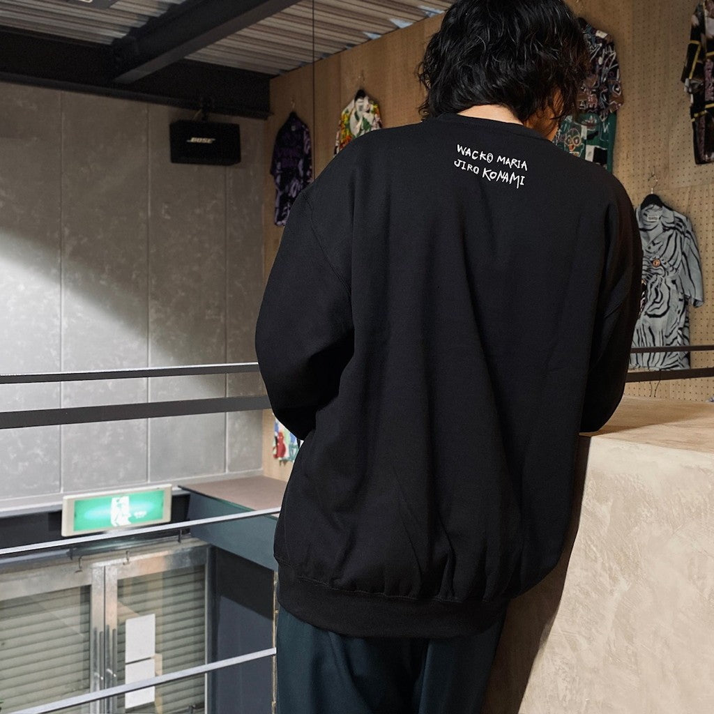 JIRO KONAMI | CREW NECK SWEAT SHIRT - TYPE 1 - #BLACK [JIROKONAMI-WM-SS01]