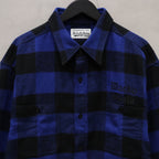 法蘭絨常規領襯衫 - 類型 2- #BLUE [24SSE-WMS-RC02]