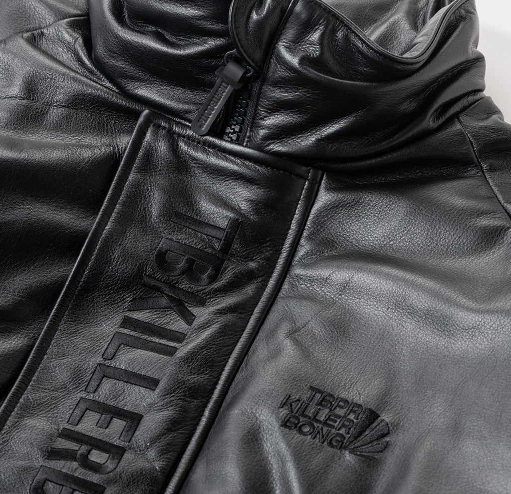 TBKB | SHORT LEATHER MONSTER PARKA #BLACK [FW23-TBKB01]