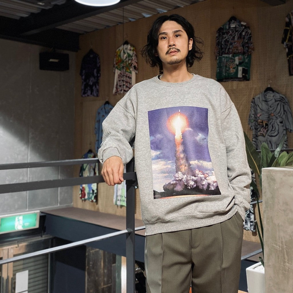 JIRO KONAMI | CREW NECK SWEAT SHIRT - TYPE 1 - #GRAY [JIROKONAMI-WM-SS01]