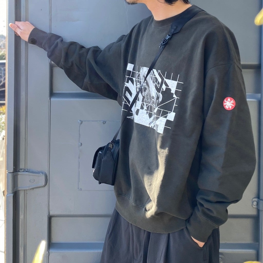 WASHED DIMENSIONS CREW NECK #BLACK [CES25CS08]