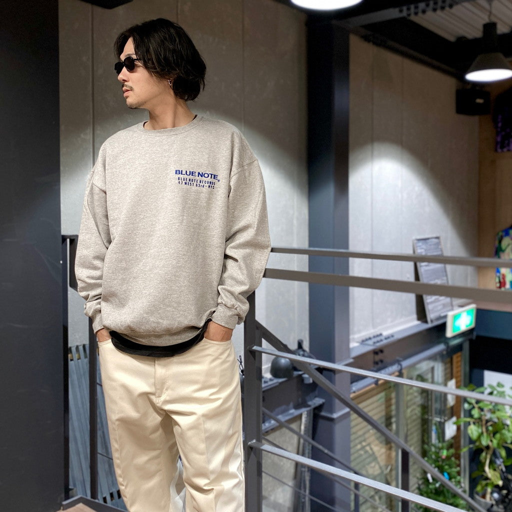 藍色音符 | 圓領運動衫 - 類型 2- #灰色 [BLUENOTE-WM-SS06]