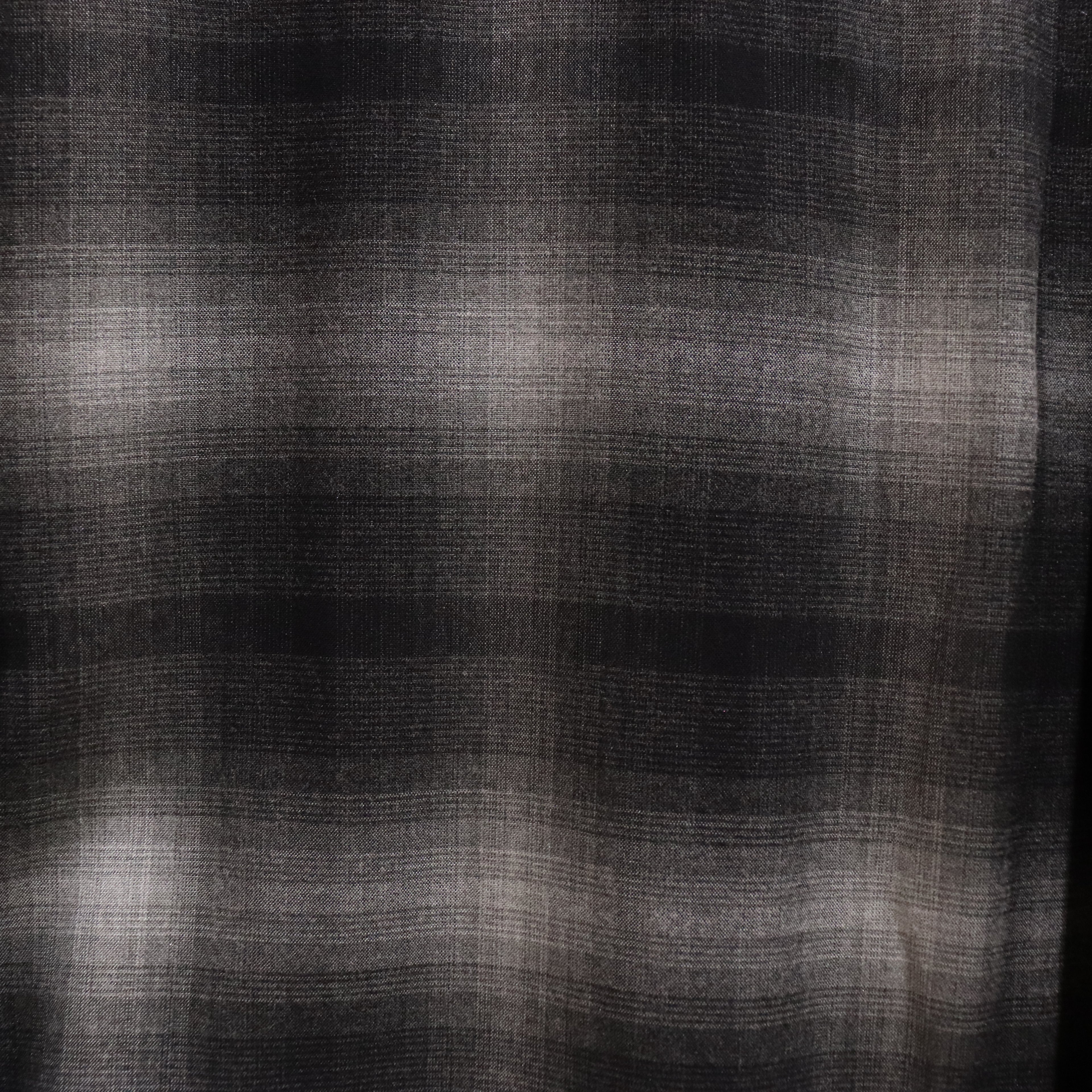 漸層色格紋開領襯衫 L/S -TYPE 3- #GRAY [23FW-WMS-OC03]