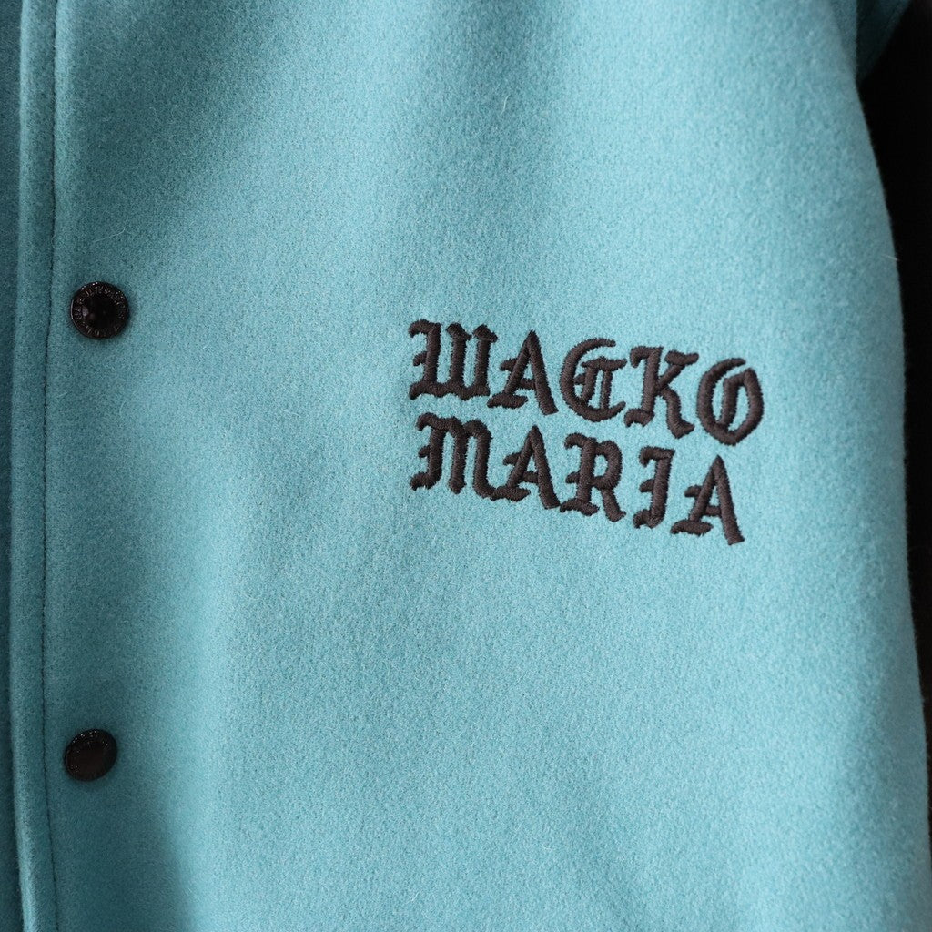 LEATHER VARSITY JACKET -B- -TYPE 2- #EMERALD [24SS-WMO-BL10]