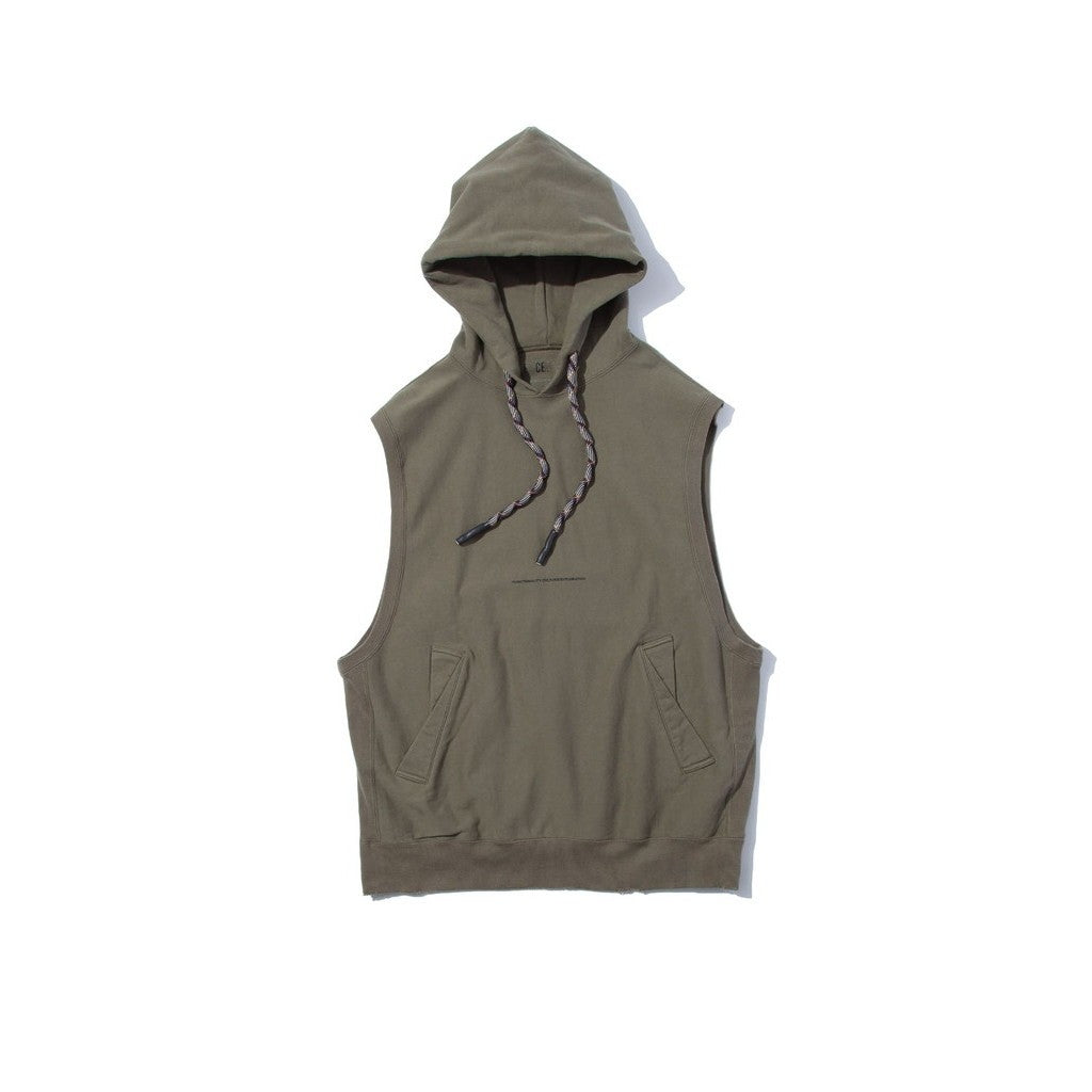 RE SWEAT HOODIE VEST #OLIVE [FSU12241U0002]