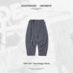 TBPR |「GMT-03P」肩帶寬鬆休閒褲#GRAY [GOOPI-23AW-DEC-TBPR-05]